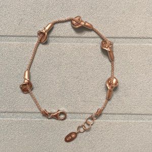 Silver tulip bracelet